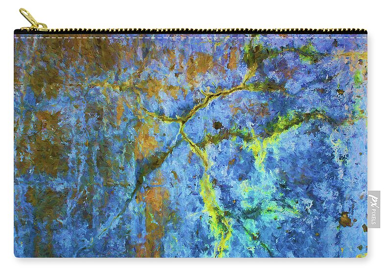 Wall Zip Pouch featuring the photograph Wall Abstraction I by David Gordon