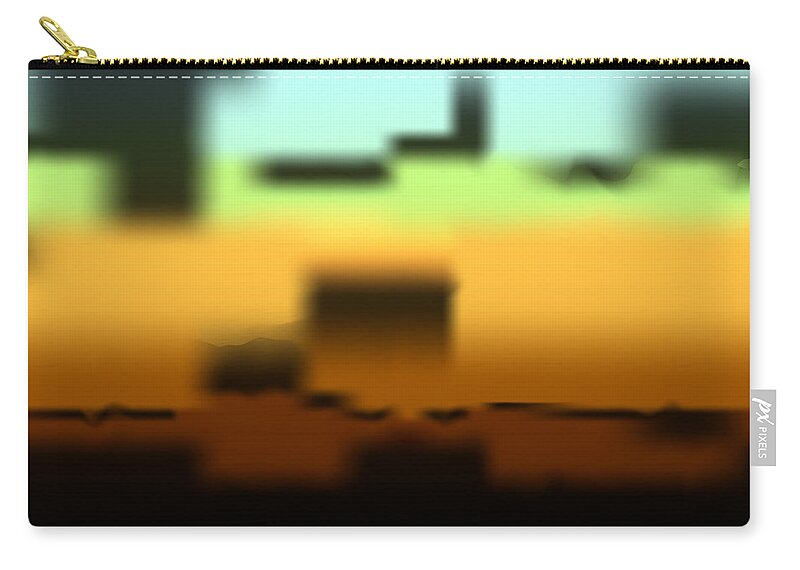 Abstract Zip Pouch featuring the digital art Wall Gradient by Kevin McLaughlin