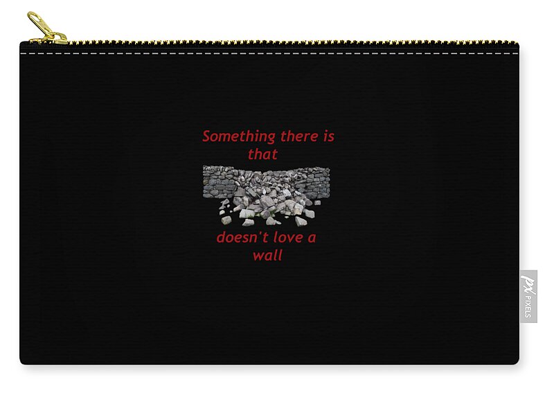Collapsed Wall Zip Pouch featuring the photograph Wall Transparent by R Allen Swezey