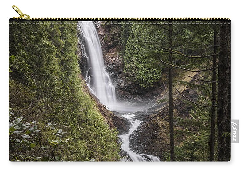 Mountains Zip Pouch featuring the photograph Wallace Falls by Pelo Blanco Photo