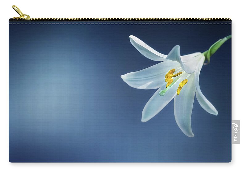 Clock Zip Pouch featuring the photograph Wallpaper by Bess Hamiti