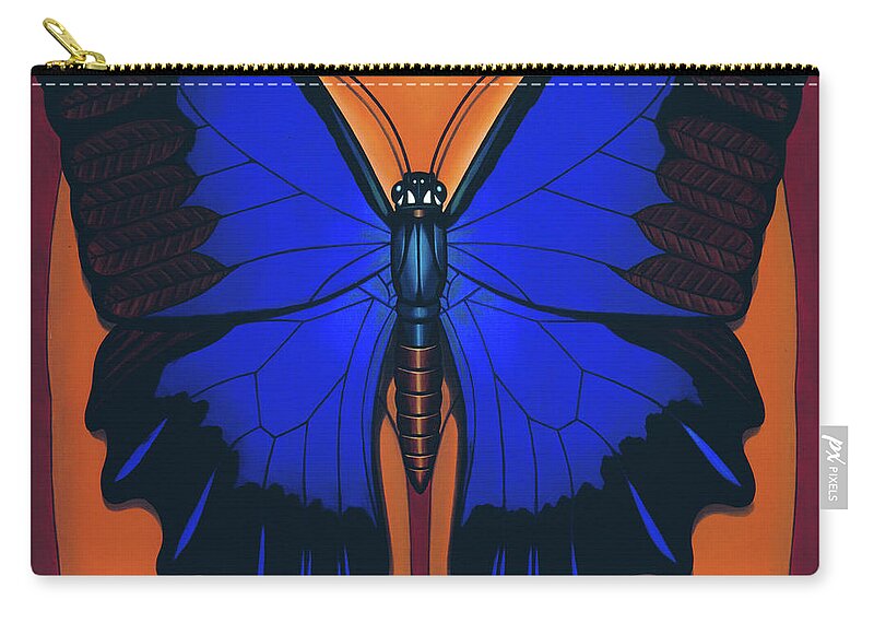  Zip Pouch featuring the painting Wandering Dream 2 by Paxton Mobley