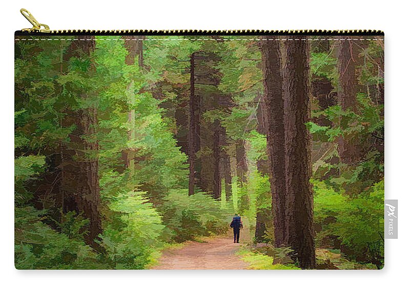 Art Zip Pouch featuring the photograph Wandering by Susan Eileen Evans