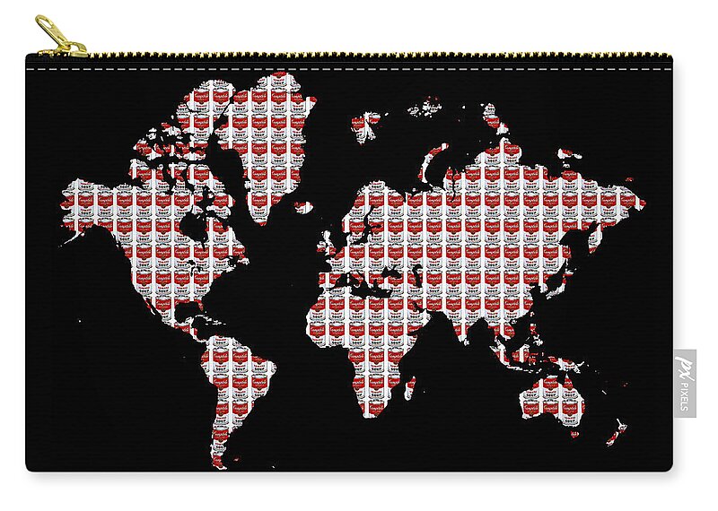 Warhol Zip Pouch featuring the photograph Warhol's World by Andrew Fare