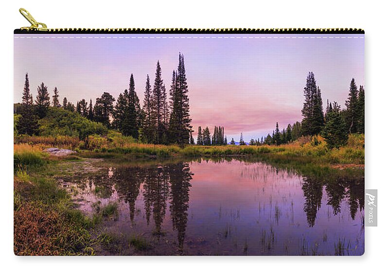 Wasatch Back Zip Pouch featuring the photograph Wasatch Back by Chad Dutson