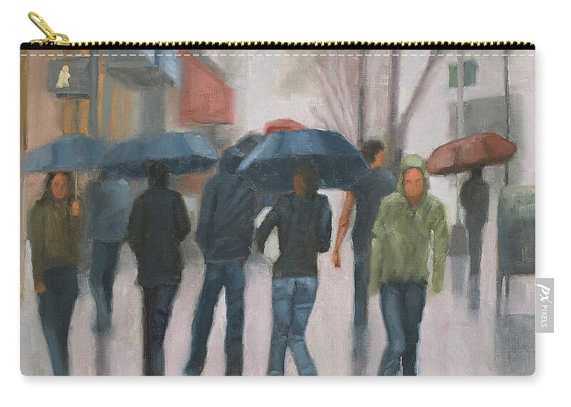 Rain Carry-all Pouch featuring the painting Wash Out by Tate Hamilton