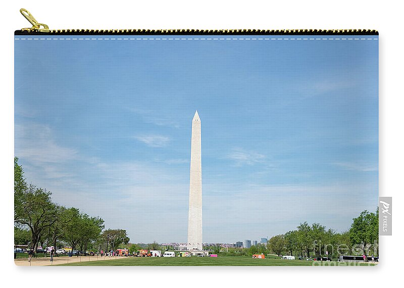 George Zip Pouch featuring the photograph Washington Monument by Anthony Baatz