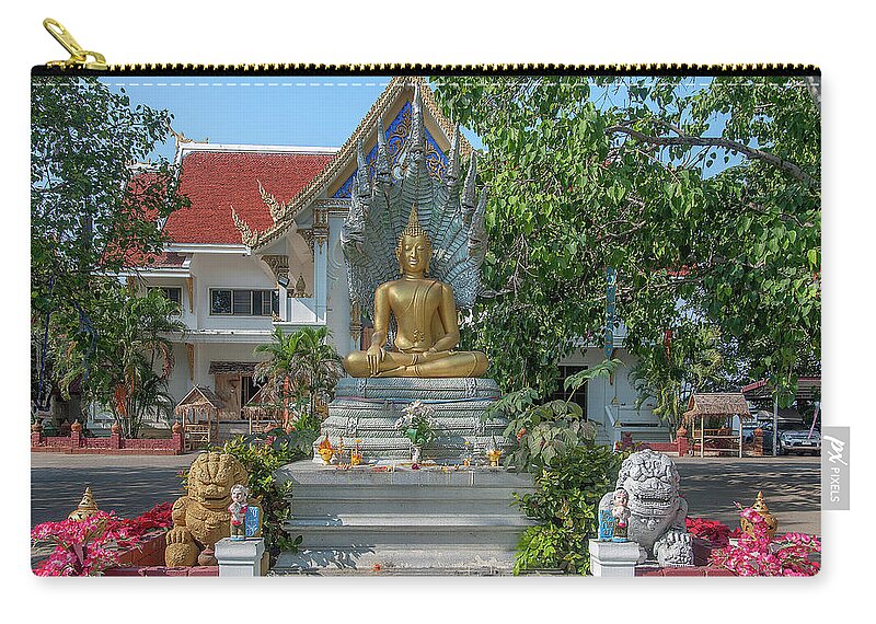 Scenic Carry-all Pouch featuring the photograph Wat Phra That Doi Saket Buddha Image Shrine DTHCM2194 by Gerry Gantt