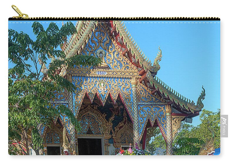 Scenic Zip Pouch featuring the photograph Wat Piyaram Phra Wihan DTHCM1225 by Gerry Gantt