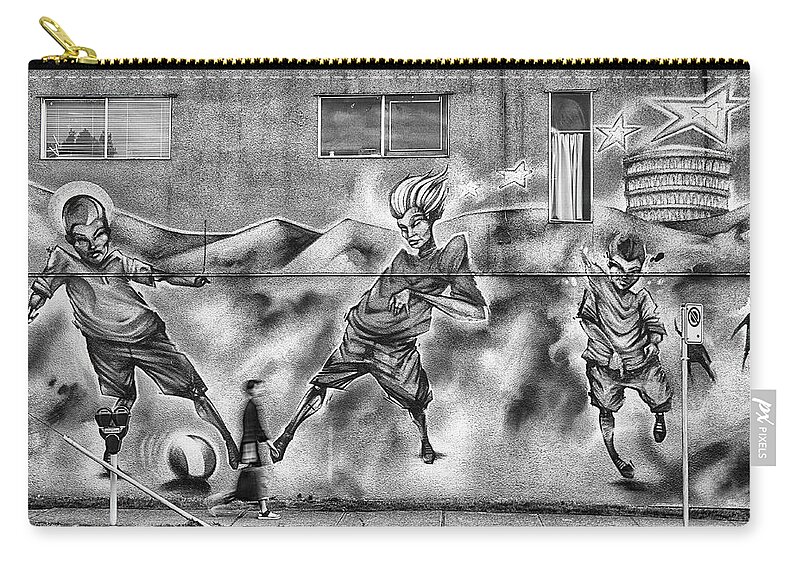 Vancouver Zip Pouch featuring the photograph Watch Where You're Walking by Theresa Tahara