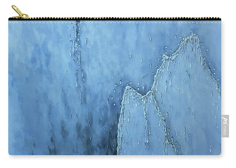 Abstract Zip Pouch featuring the painting Water 2 by Mr Dill