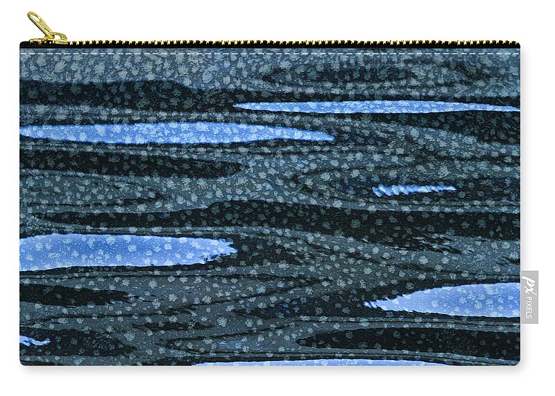Water Zip Pouch featuring the photograph Water and Ice 2013-1 by Thomas Young