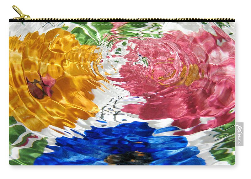 Water Flowers Zip Pouch featuring the photograph Water Flowers by Diana Angstadt