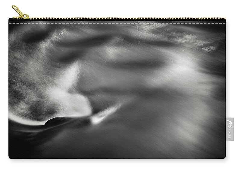River Zip Pouch featuring the photograph Water Flowing by Scott Norris