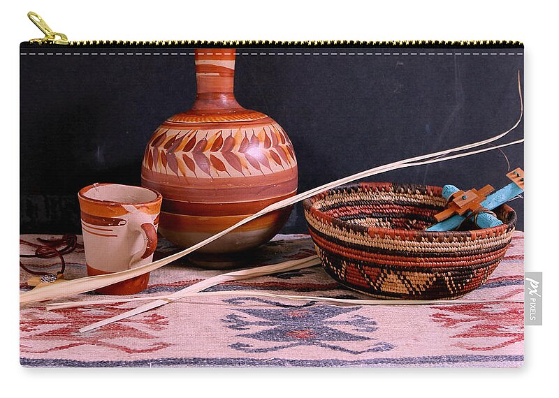 Still Life Zip Pouch featuring the photograph Water Jug 4 by M Diane Bonaparte