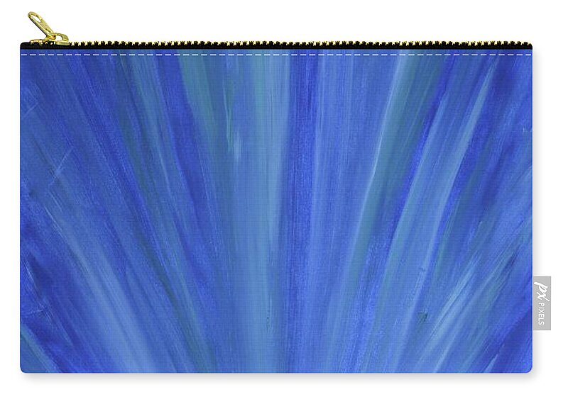 Painting Zip Pouch featuring the painting Water Light by Annette Hadley