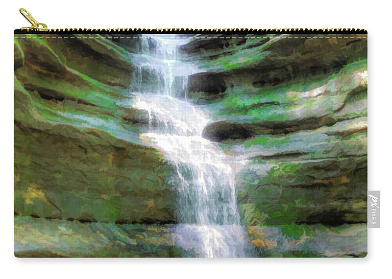 Chicago Zip Pouch featuring the photograph Water Steps by Will Wagner