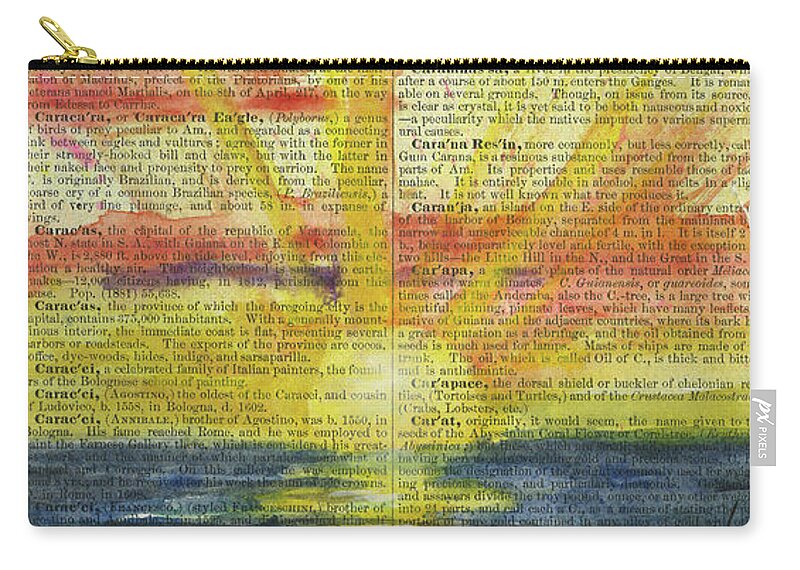 Sunrise Zip Pouch featuring the painting Watercolor My Sunrise by Maria Hunt