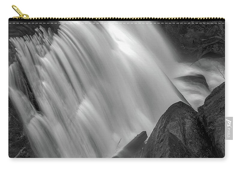 Waterfall Zip Pouch featuring the photograph Waterfall 1577 by Chris McKenna
