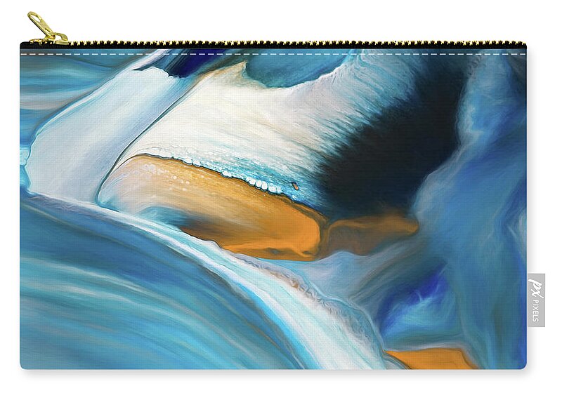 Abstract Zip Pouch featuring the photograph Waterfall by Patti Schulze