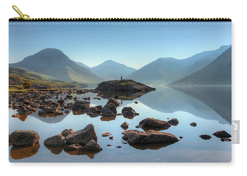 Bay Zip Pouch featuring the photograph Waterscape by Svetlana Sewell