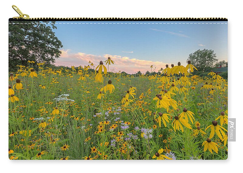 Flowers Zip Pouch featuring the photograph Prairie 1 by Paul Schultz