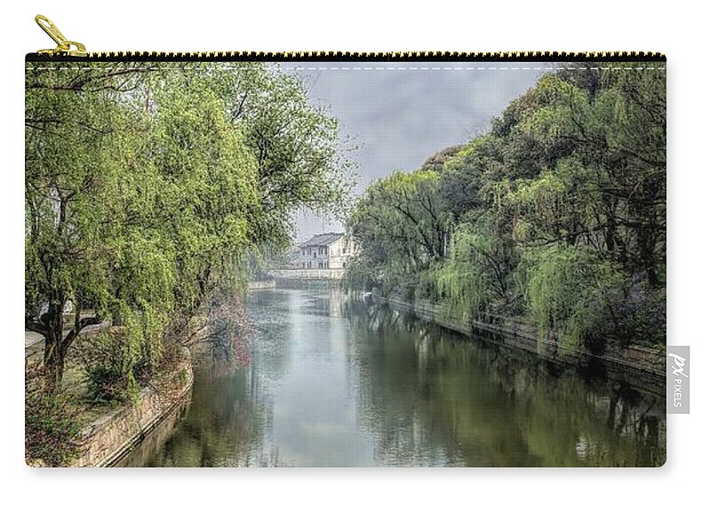 House Zip Pouch featuring the photograph Waterway by Ike Krieger
