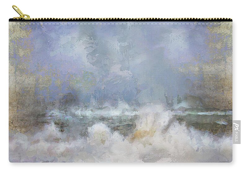 Island Zip Pouch featuring the photograph Wave Fantasy by Karen Lynch