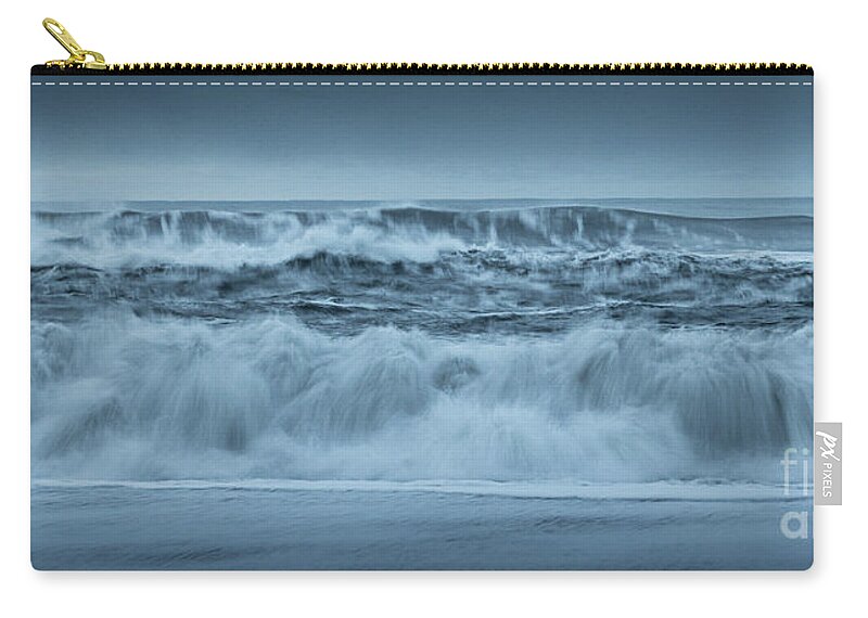 Iceland Zip Pouch featuring the photograph Wave Pano by Patti Schulze