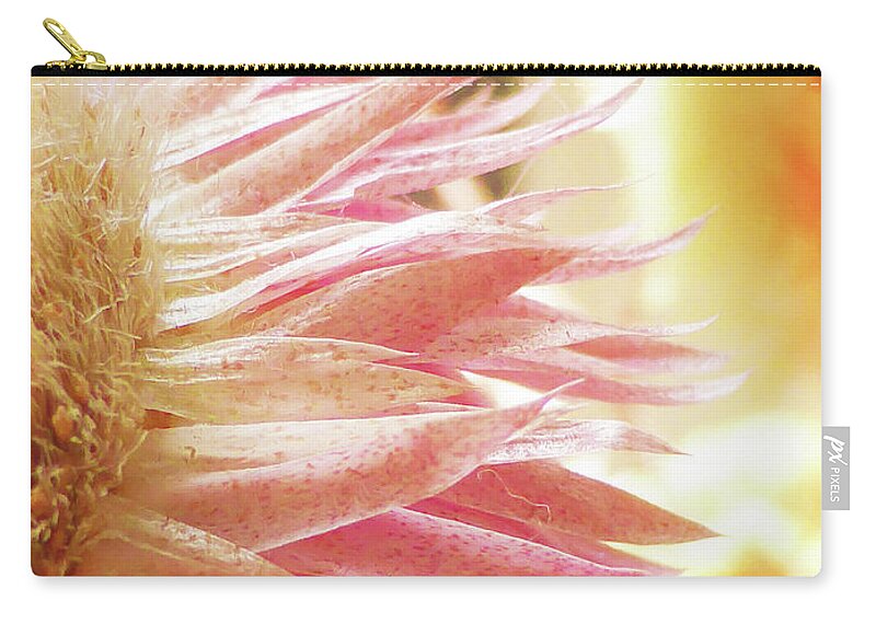 Art Zip Pouch featuring the digital art Waves of Petals by Steve Taylor
