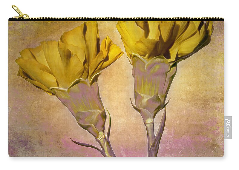 Flower Zip Pouch featuring the photograph We Can Be Royal by Hal Halli