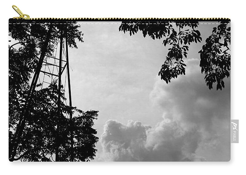 Weather Watcher Zip Pouch featuring the photograph Weather Watcher by Edward Smith
