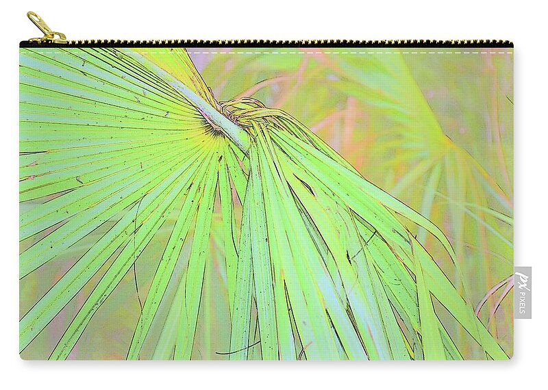 Artistic Zip Pouch featuring the photograph Weave Me A Palm by Florene Welebny