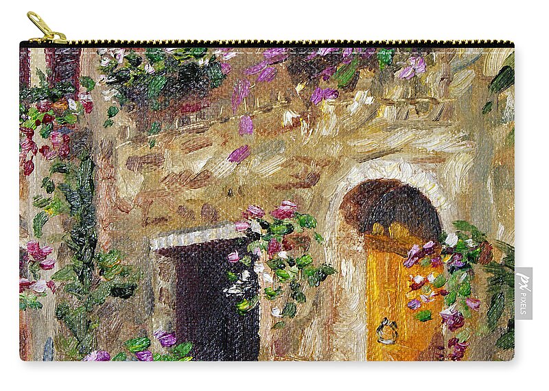  Zip Pouch featuring the painting Welcome Home by Jennifer Beaudet