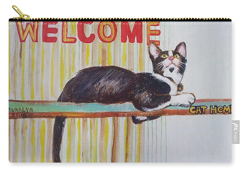 Gatchee Zip Pouch featuring the photograph Welcome by Sukalya Chearanantana