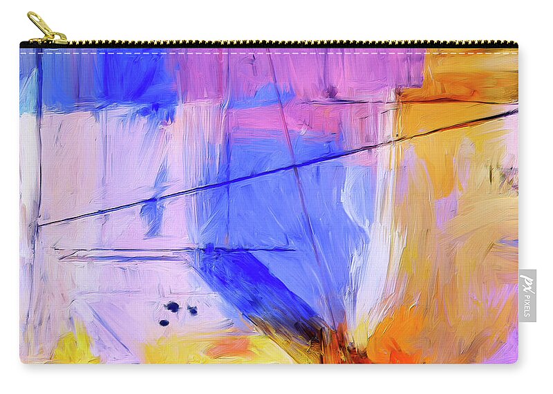 Abstract Zip Pouch featuring the painting Welder by Dominic Piperata