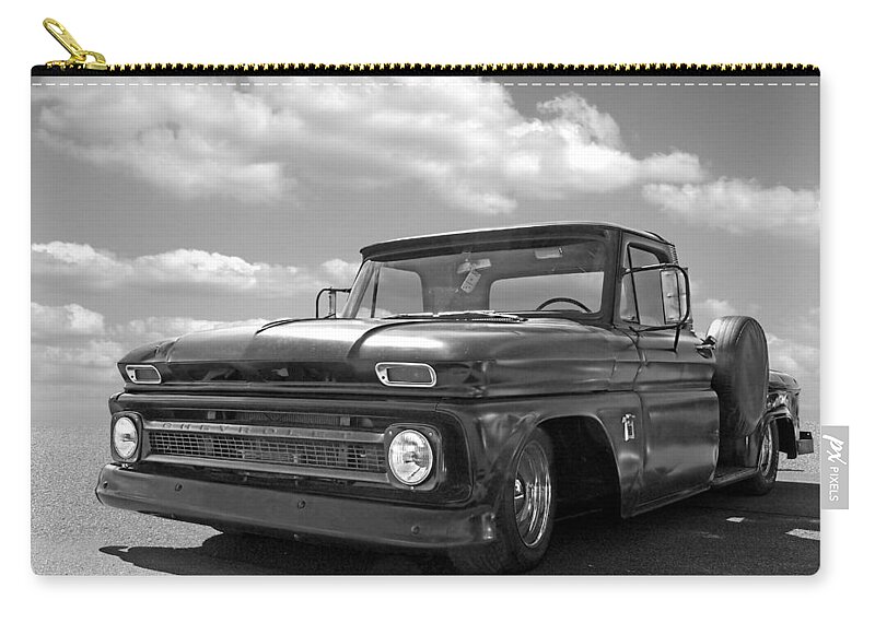 Chevrolet Truck Zip Pouch featuring the photograph Well Used - 64 Chevy C10 by Gill Billington