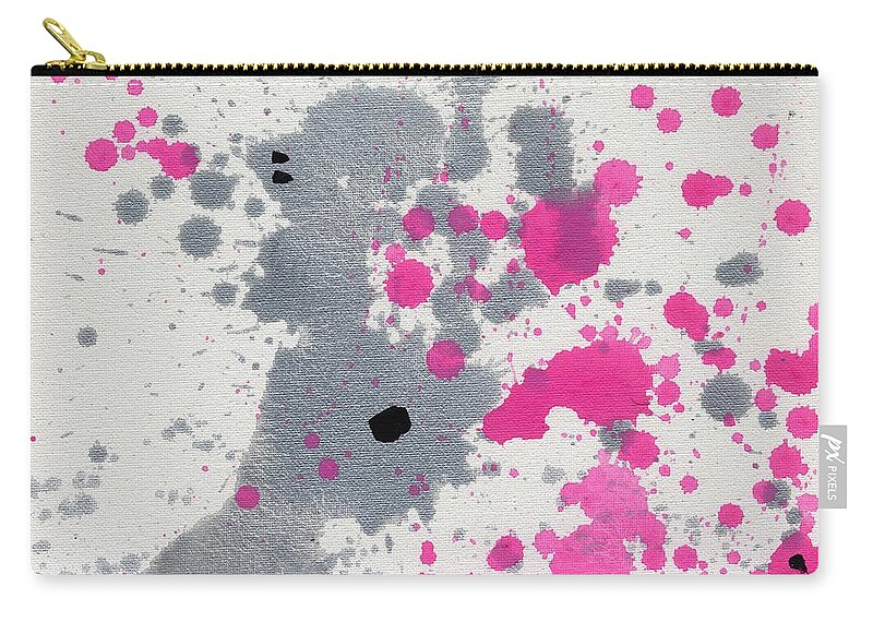 Pink Zip Pouch featuring the painting Welsh Rarebit by Phil Strang