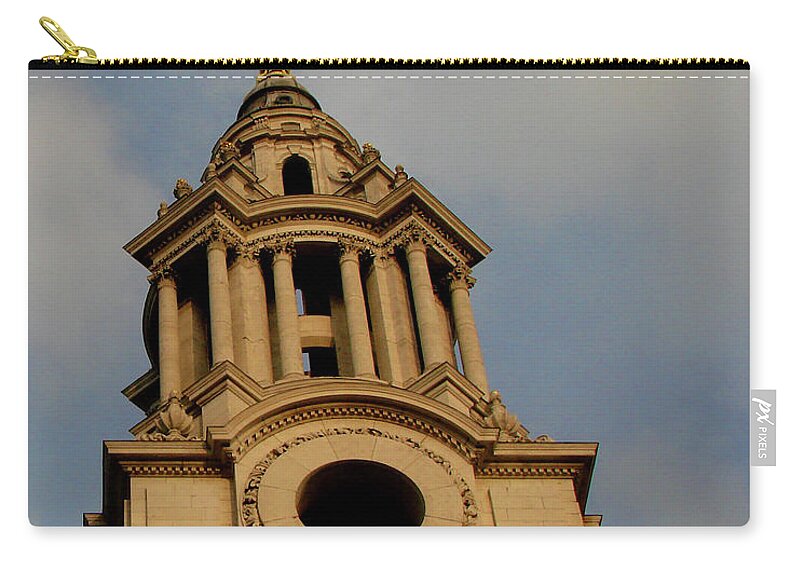 St. Pauls Zip Pouch featuring the photograph West front of St. Paul's Cathedral, London by Misentropy