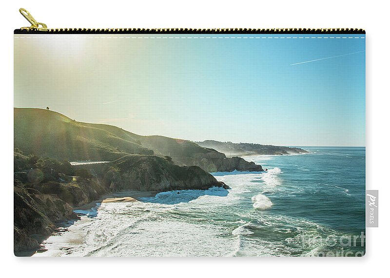 Cliff Carry-all Pouch featuring the photograph Westcoast highway number 1 sunny coast by Amanda Mohler