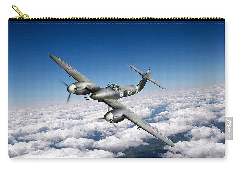 137 Squadron Zip Pouch featuring the photograph Westland Whirlwind portrait by Gary Eason
