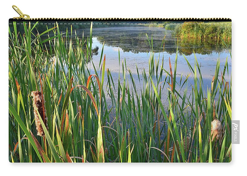Volo Bog Natural Area Zip Pouch featuring the photograph Wetland along Sullivan Lake Road by Ray Mathis