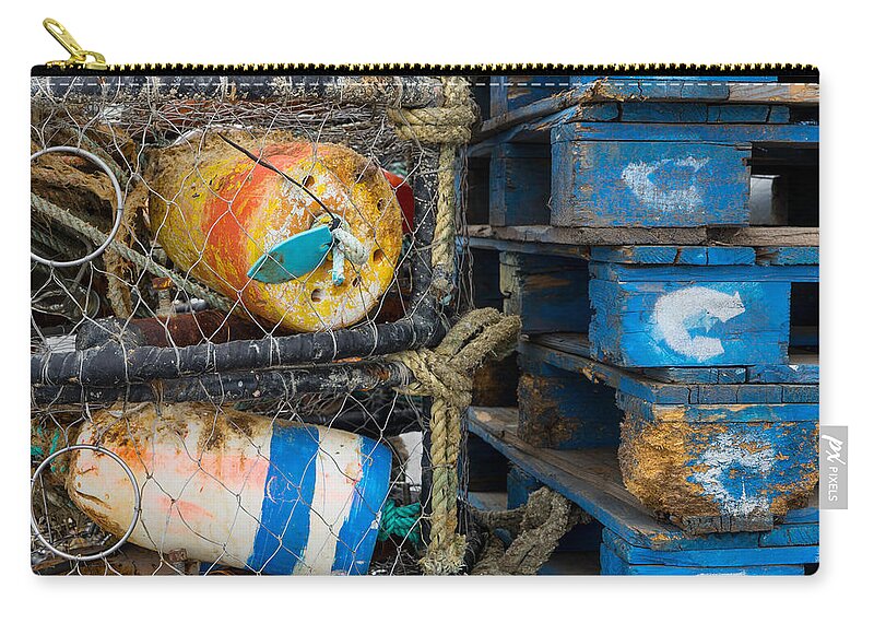 Wharf Carry-all Pouch featuring the photograph Wharf Stuff by Derek Dean