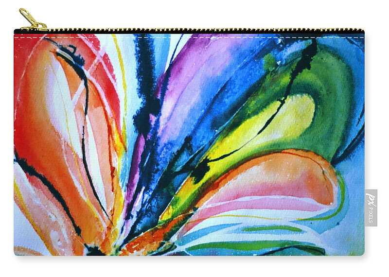 Insects Carry-all Pouch featuring the painting What A Fly Dreams by Rory Siegel