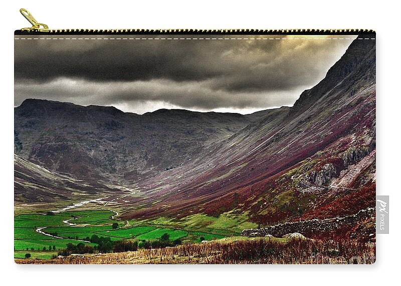 Landscape Photography Zip Pouch featuring the photograph What A View by Joan-Violet Stretch