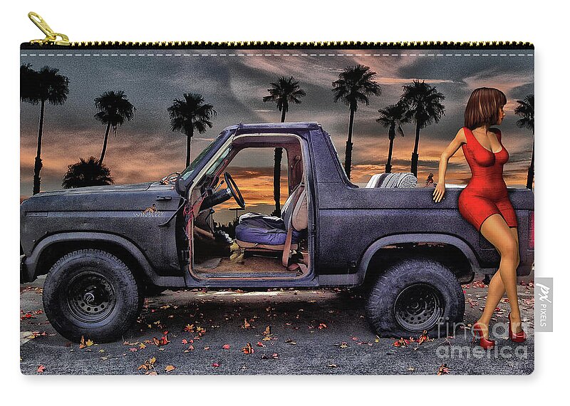 Ford Zip Pouch featuring the digital art What Dreams Are Made Of by Bob Winberry