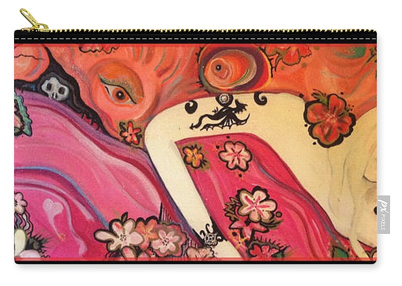 Dreams Zip Pouch featuring the painting What Dreams May Come by Tracy McDurmon