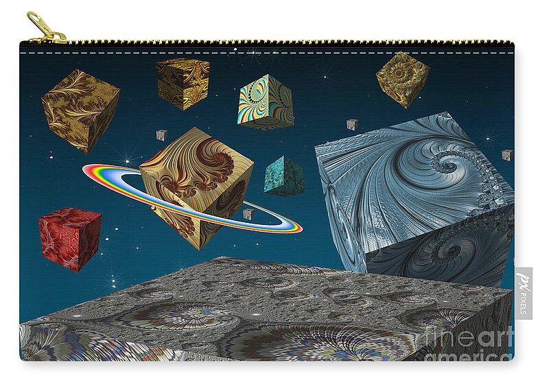 Solar System Zip Pouch featuring the photograph What If by Steve Purnell
