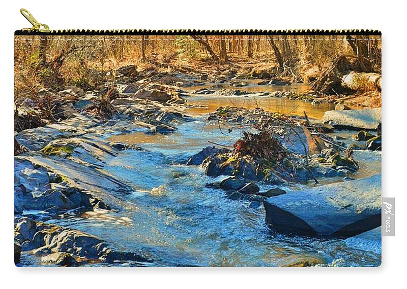 What Streams Are Made Of Zip Pouch featuring the photograph What Streams Are Made Of by Lisa Wooten