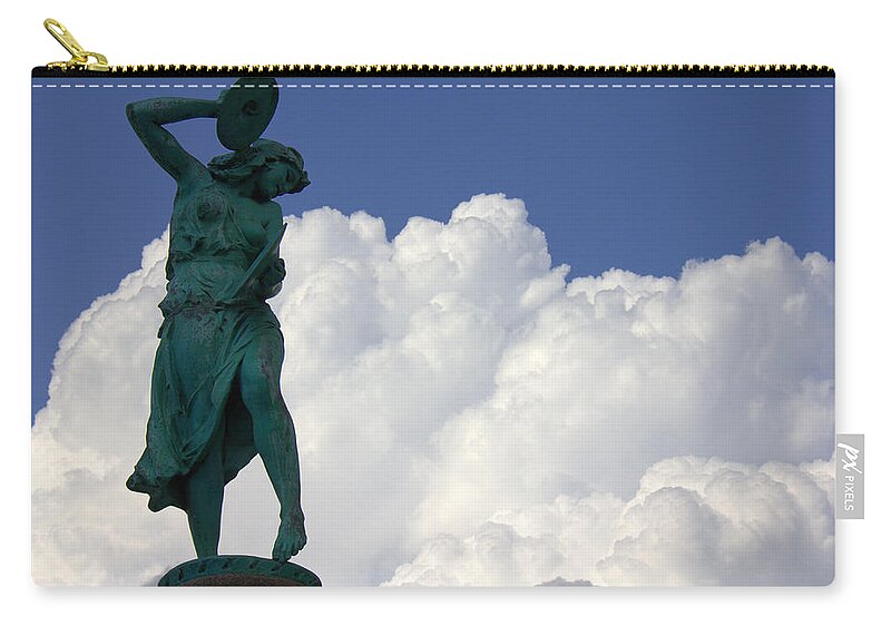 Whats That Sound Zip Pouch featuring the photograph Whats That Sound by Edward Smith